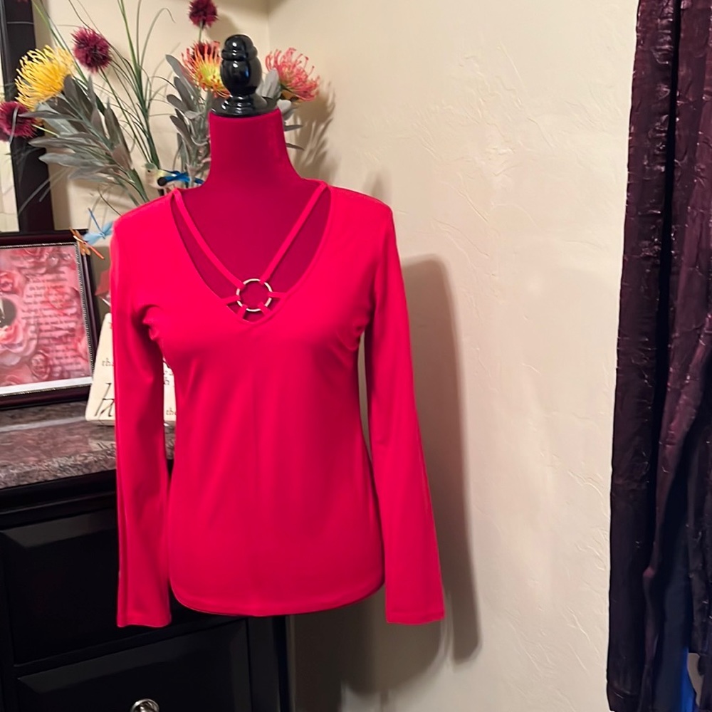 Red blouse